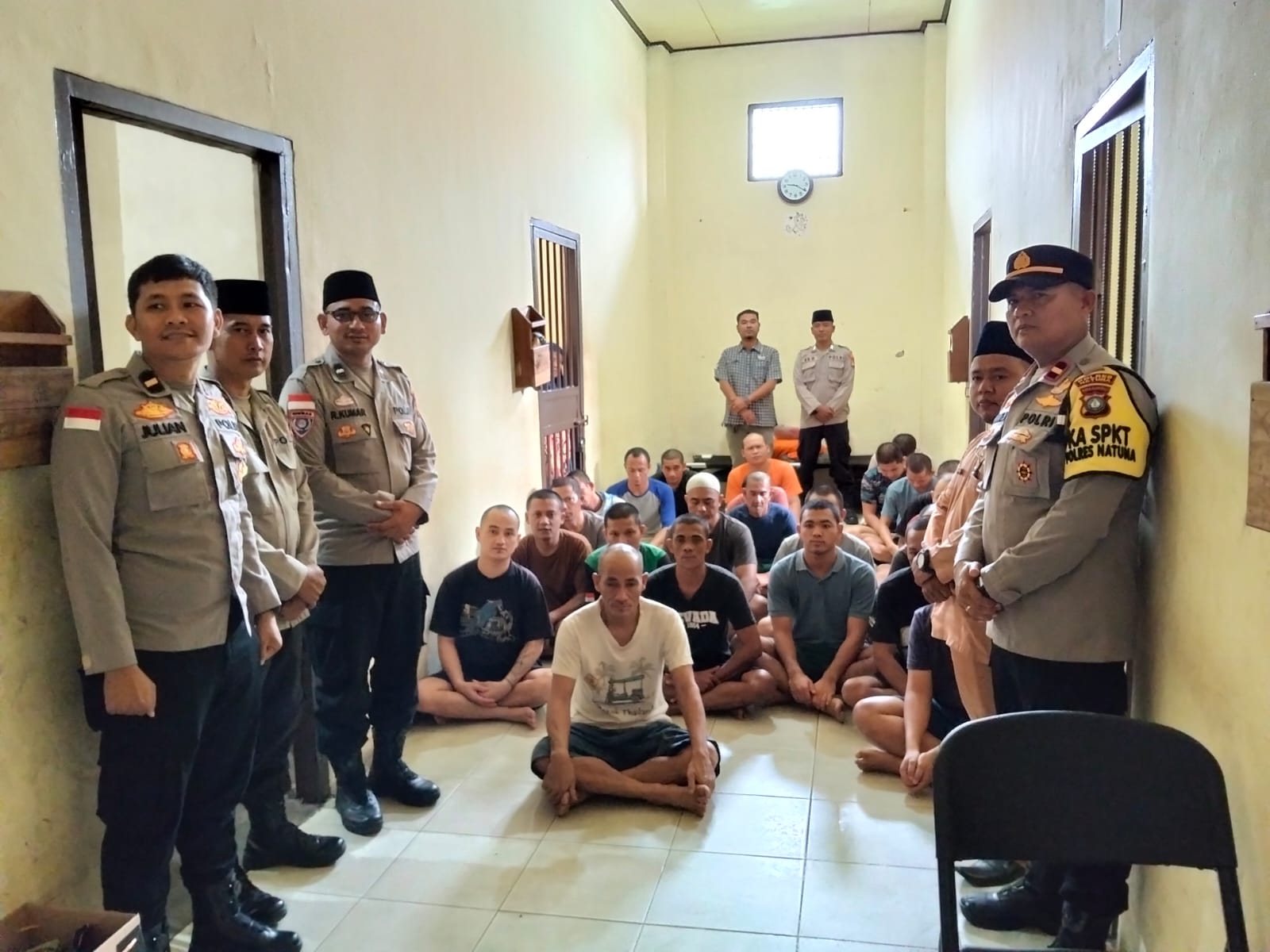 Satbinmas Polres Natuna Gelar Da’i Kamtibmas, Tahanan Diberi Pembinaan Rohani di Bulan Ramadhan