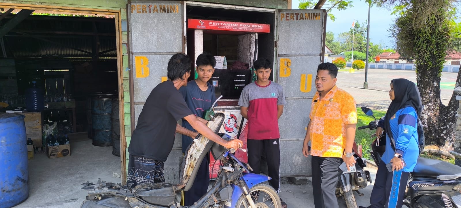 Diminta Jangan Nakal, Bagian Ekonomi Sidak Sejumlah Kios BBM