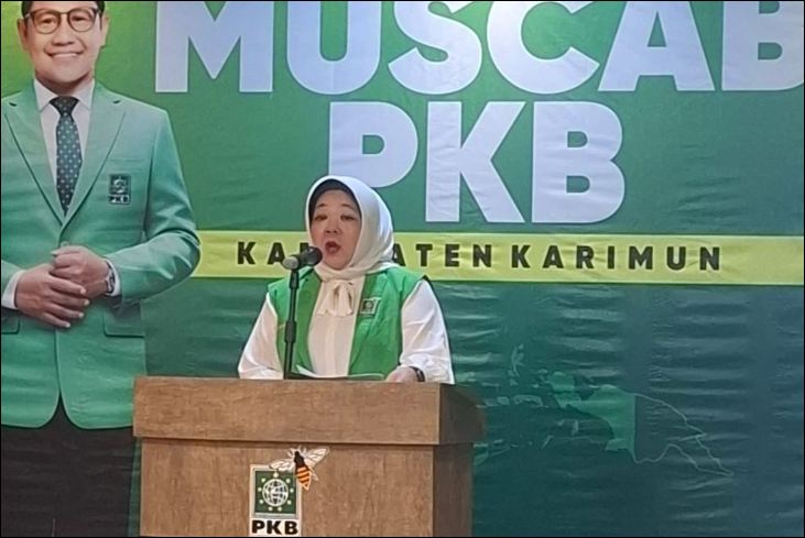 Nyimas Novi Ujiani saat Muscab PKB, akhir pekan lalu. (ft msarih)