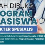 Flyer Beasiswa Tenaga Medis di Pemkab Bintan. (ft mcbintan)