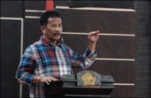Ketum ISSI, Muhammad Rudi saat acara pembukaan Muscab ISSI, kemarin sore. (ft msaimi)