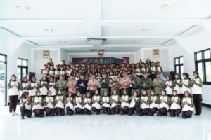 Kodim berfoto bersama usai upacara penutupan KKRI 2026, pagi tadi. (ft muhamad)