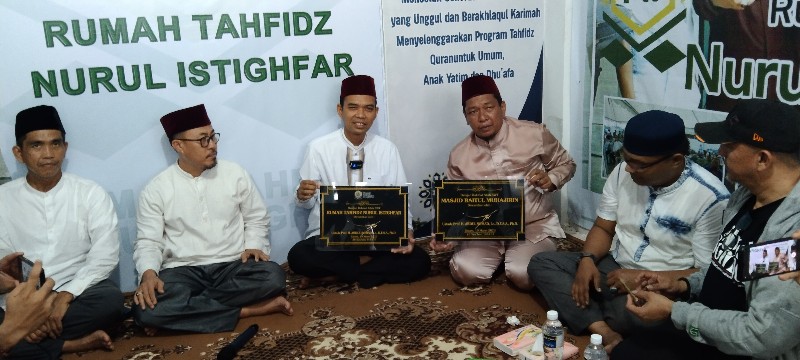 Resmikan Rumah Tahfidz Nurul Istighfar Batam Center, UAS: Saya Juga Dapat Pahalanya