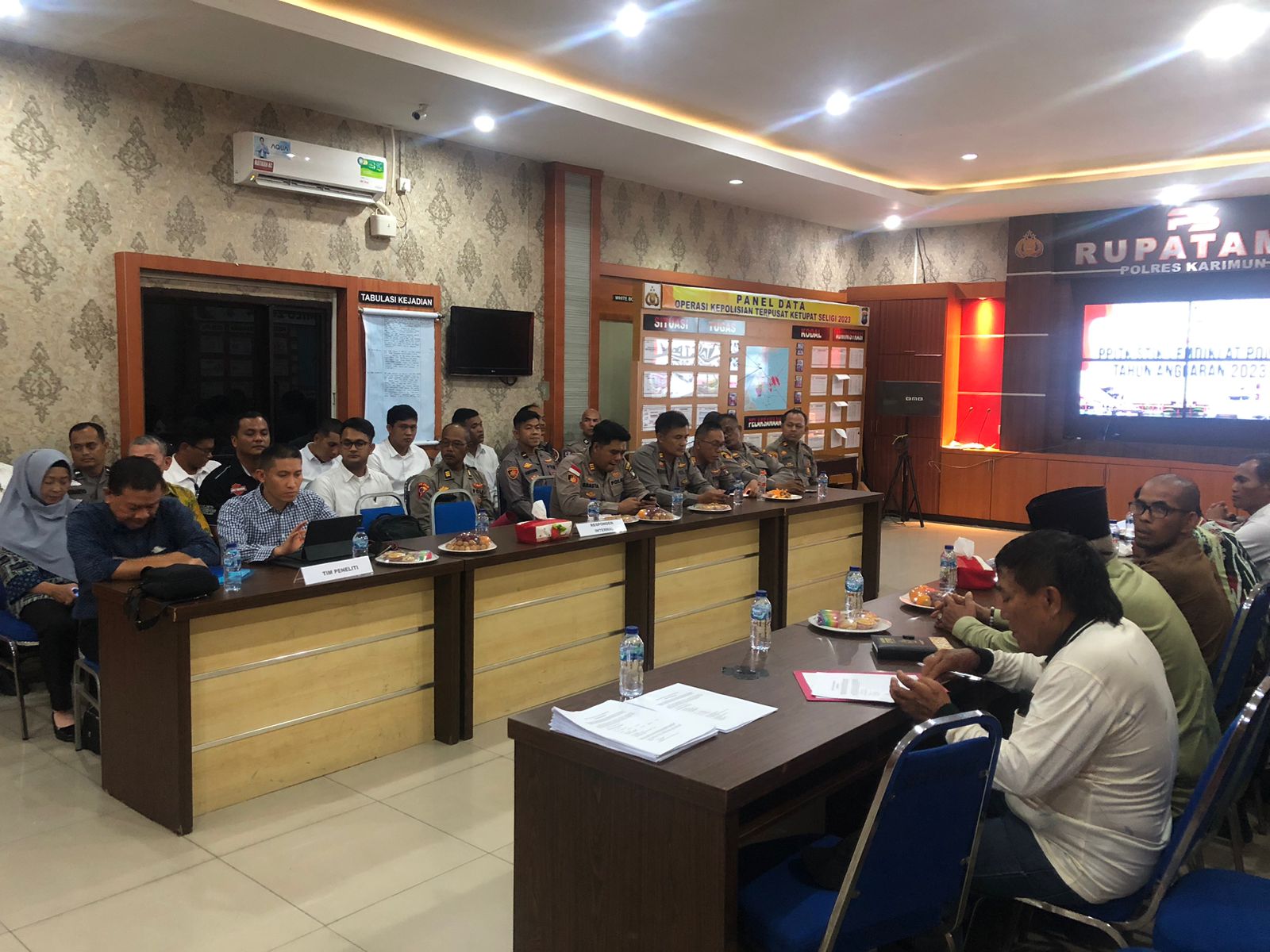Lemdiklat Polri Teliti Kebijaklan Polres Karimun, Ketua Tim Berharap Respondennya Jujur dan Netral