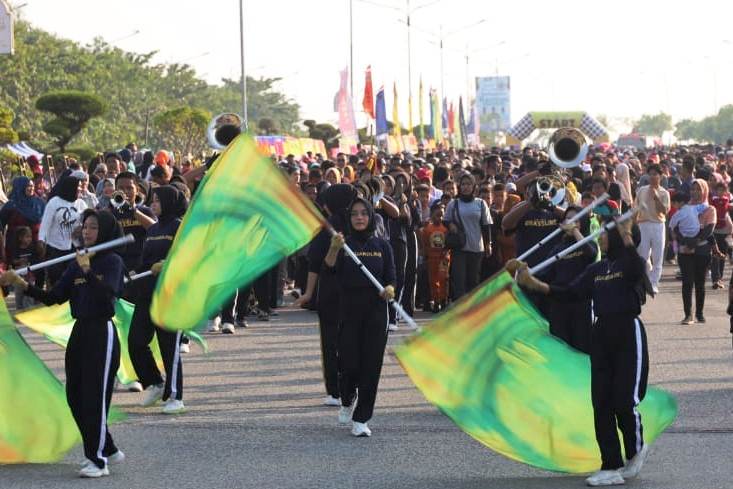 Fun Walk di Coastal Area kemarin. (ft yud)