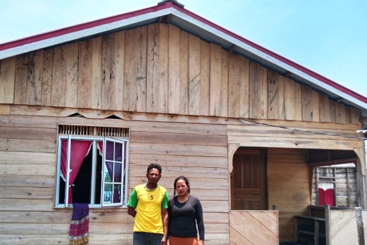 Pengerjaan Program Bedah Rumah di Desa Laboh Lingga Hampir Selesai