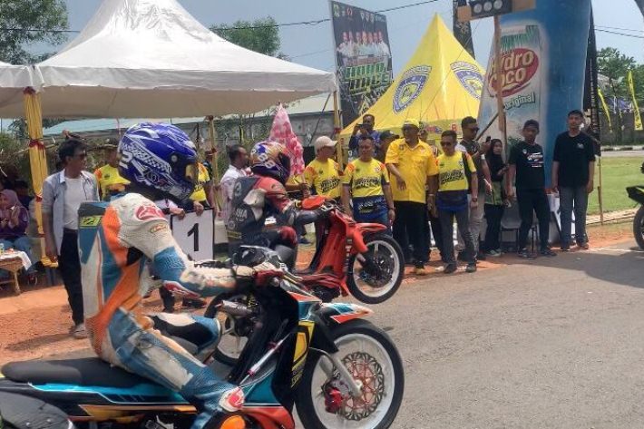 Suasana putaran Road Race Championship 2023 di Lingga, pagi tadi. (ft wandy)