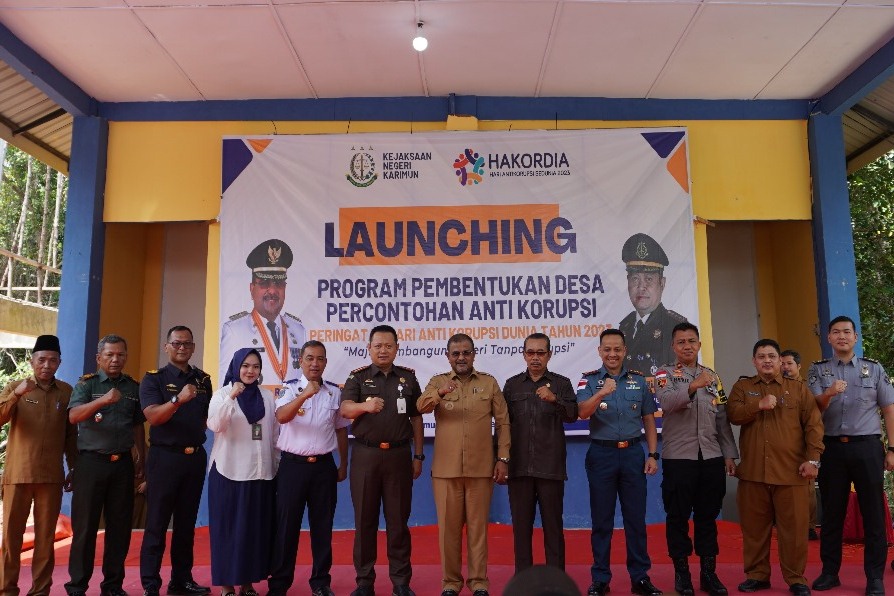 Kejari Karimun Launching Desa Percontohan Anti Korupsi di Pongkar