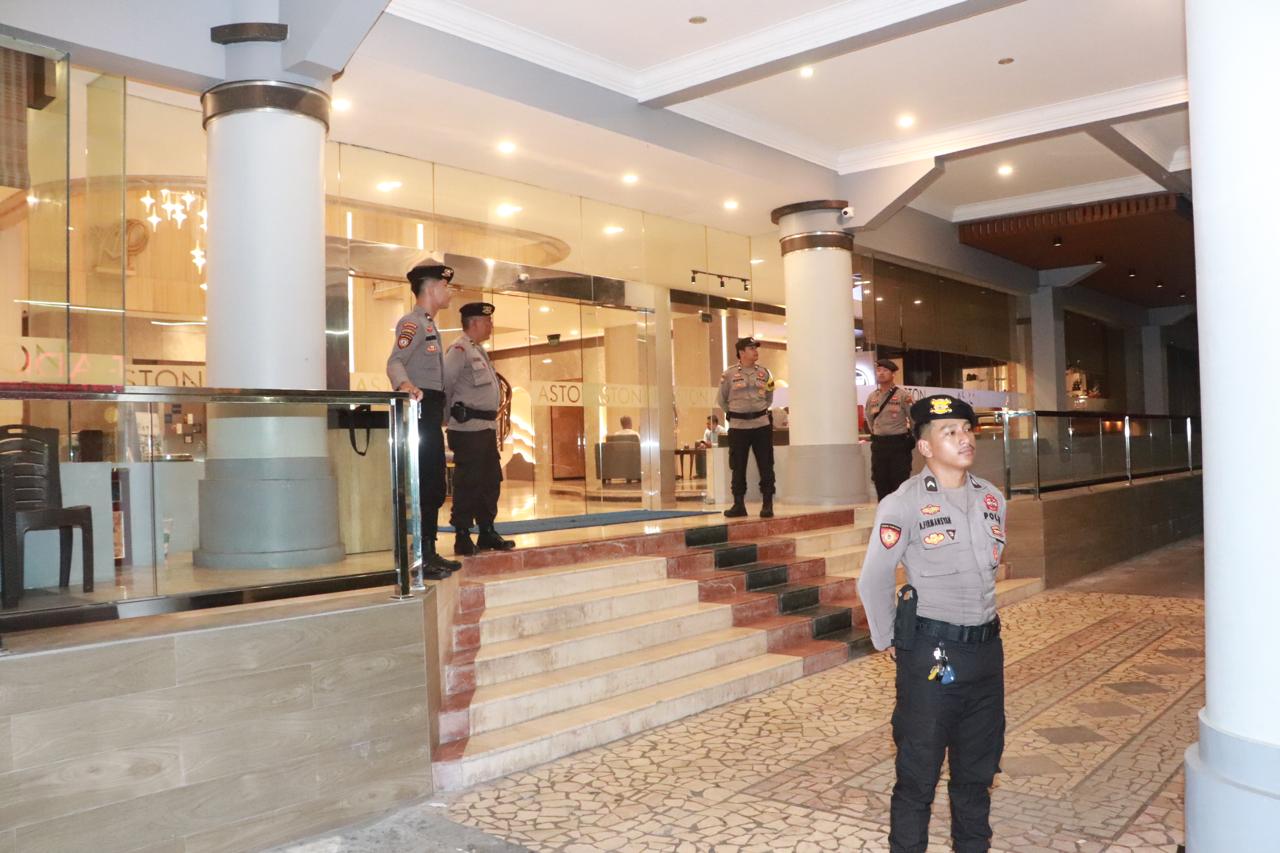 Polres Jaga Ketat Rapat Pleno Penetapan Perolehan Kursi dan Calon Terpilih Anggota DPRD Kabupaten Karimun