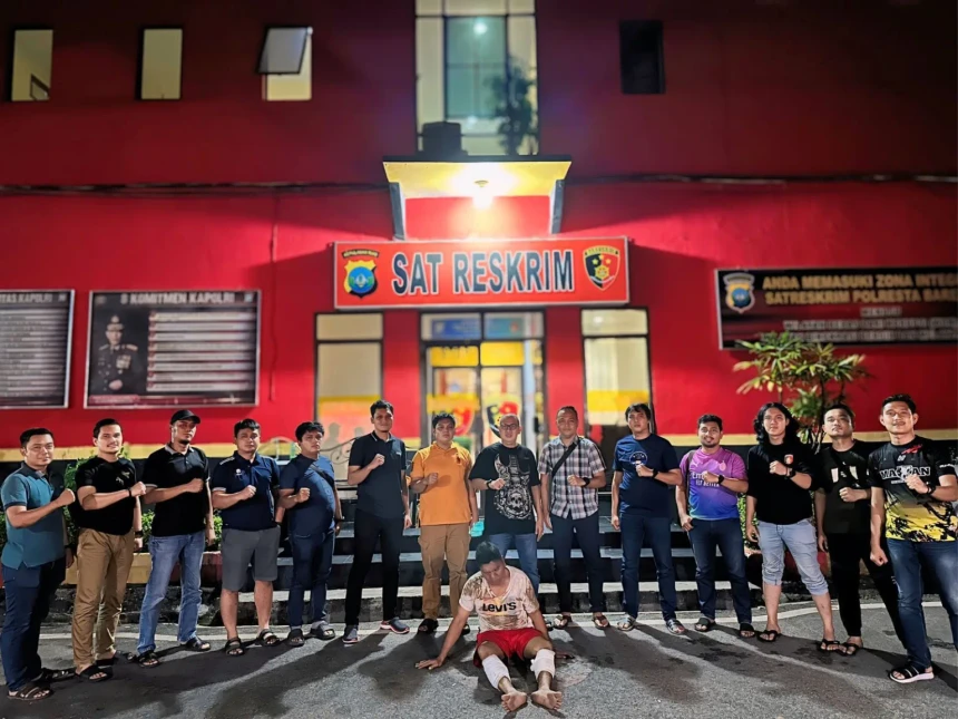 Kaki Tersangka Curas di Nongsa Dilumpuhkan Timah Panas saat Melawan Petugas di Pasar Jodoh Batam