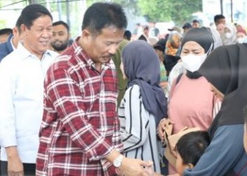 Muhammad Rudi saat disambut warga Tanjungpinang, kemarin sore. (ft fujiamar)