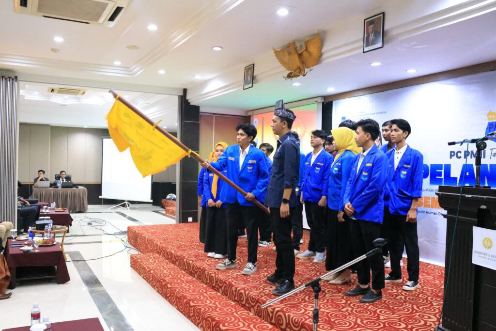 Suasana pelantikan PC PMII Tanjungpinang-Bintan di Hotel Comfort Tanjungpinang, tadi malam. (ft pcpmii)