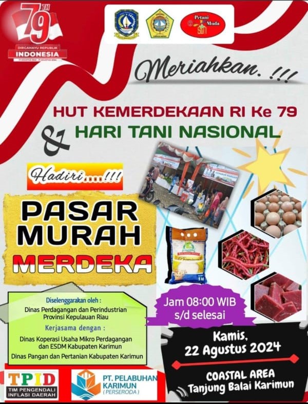 Flyer Pasar Murah. (ft disperindagkarimun)