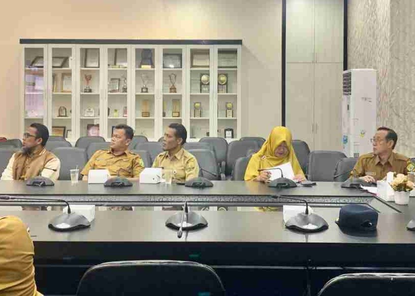 Rapat Inflasi Hybrid di Pemko Tanjungpinang, pagi tadi. (ft kominfotjpinang)