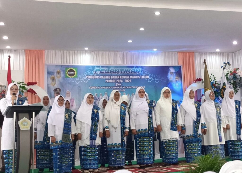 Suasana pelantikan BMKT di Kundur, kemarin. (ft prokopim)