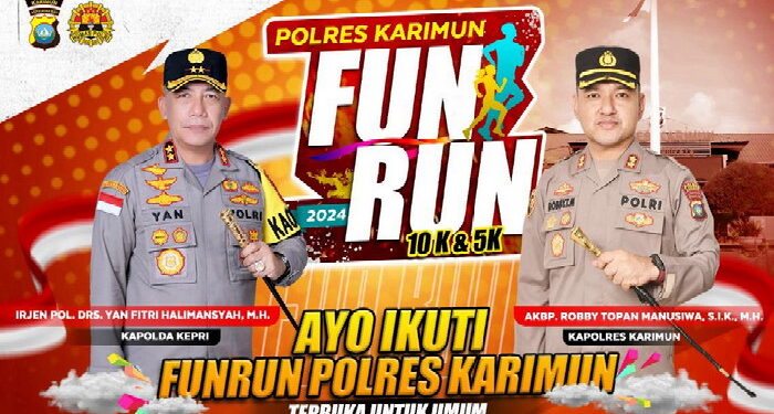 Flyer Fun Run Satlantas Polres Karimun. (ft humaspolreskarimun)