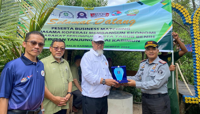 Rutan Karimun memberdayakan lahan mangrove untuk budidaya kepiting bakau. (ft rutankarimun)
