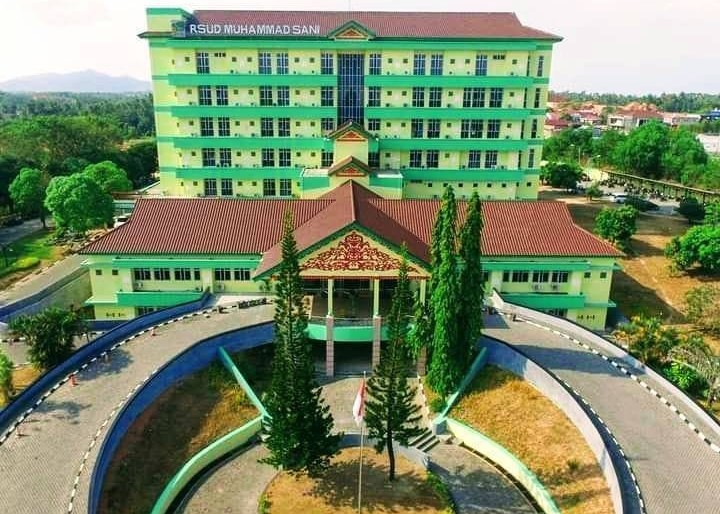 Penampakan RSUD Muhammad Sani dari ketinggian. (ft dok rsudmsani)