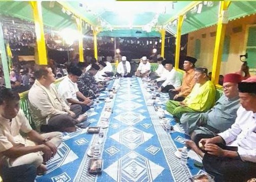Suasana peringatan Isra Miraj di Penyengat, malam tadi. (ft kominfotjpinang)