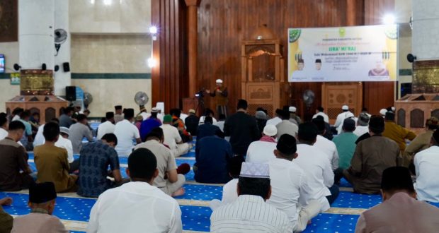 Suasana peringatan Isra Miraj diu Natuna, akhir pekan kemarin. (ft kominfonatuna)