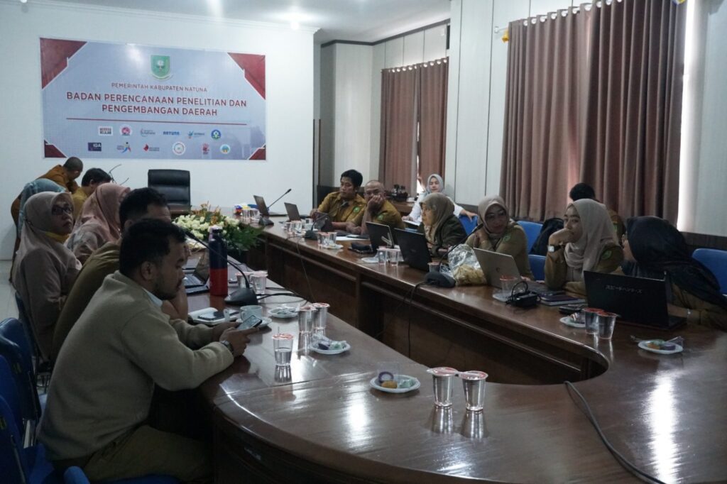 Suasana rapat pembahasan tentang RB tematik stunting di Pemkab Natuna, Selasa kemarin. (ft kominfonatuna)
