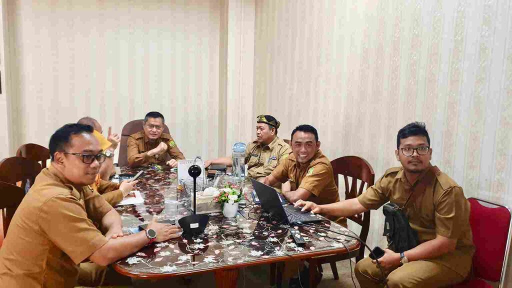 Pejabat Pemko Tanjungpinang saat Rakor dengan Mendagri, pagi tadi. (ft kominfotjpinang)
