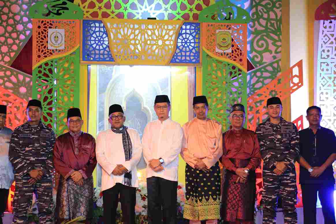 Suasana pembukaan MTQ Kecamatan TPI Timur, kemarin malam. (ft komionfotjpinang)