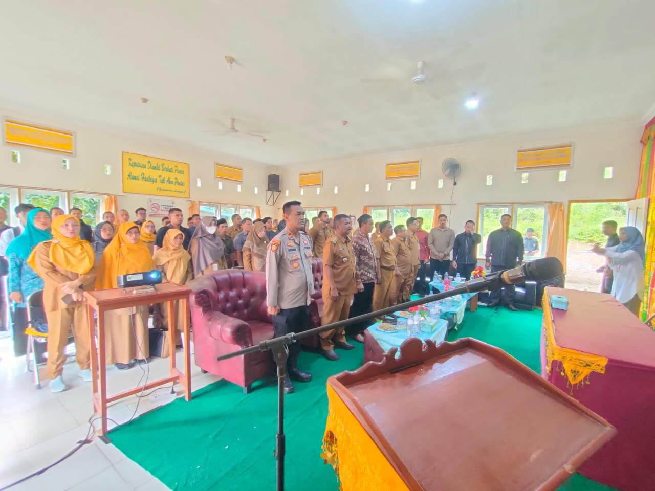 Suasana pembukaan Musrenbang Kecamatan Singkep Selatan, pagi tadi. (ft gafar)
