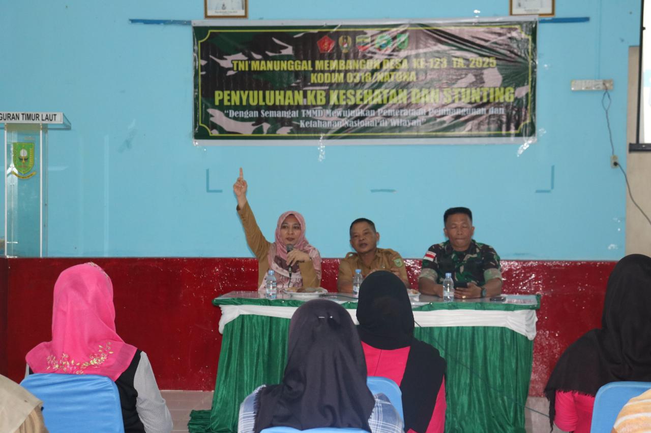 TMMD ke-123 di Natuna: TNI Gelar Penyuluhan KB, Kesehatan dan ...