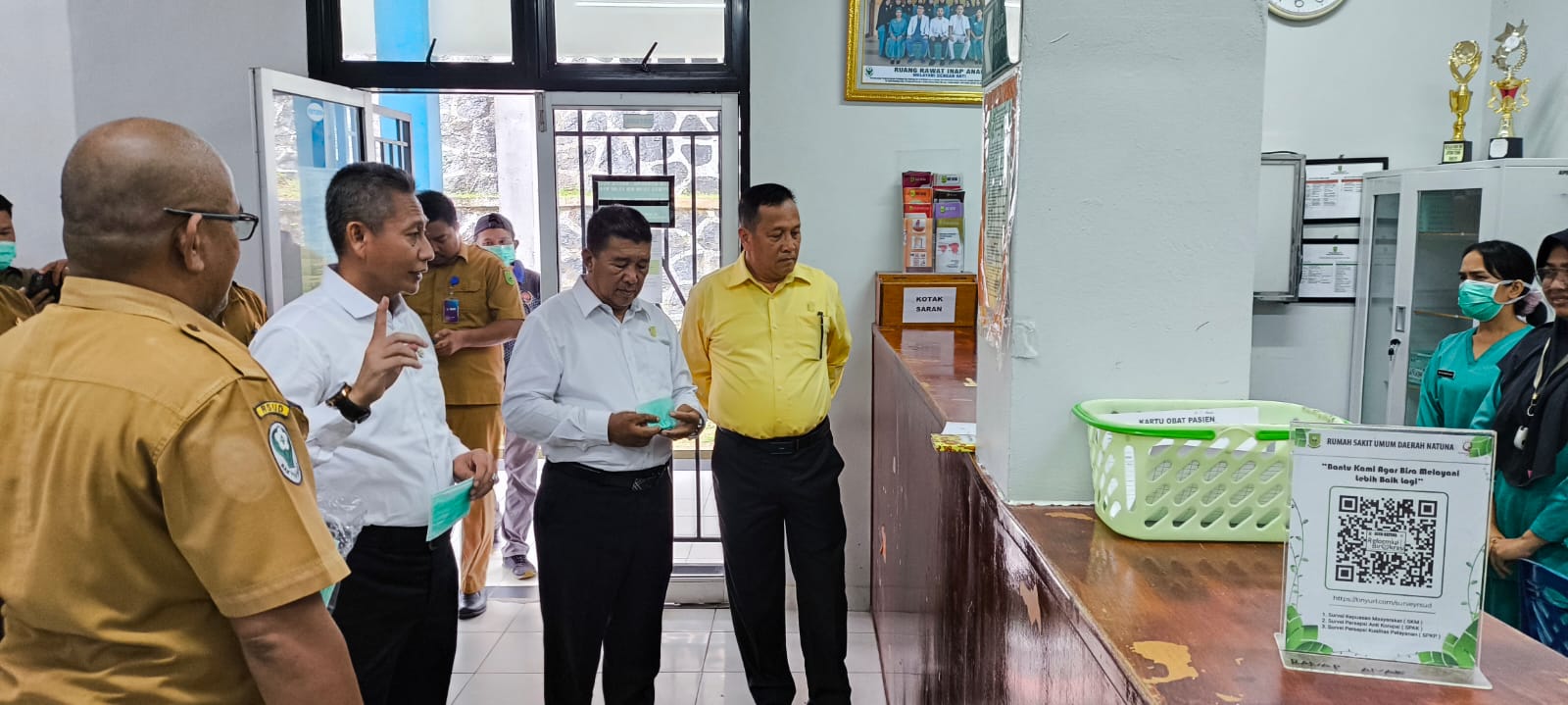 Sejumlah Anggota DPRD Natuna saat Sidak di RSUD Natuna, pagi tadi, (ft rusdi)