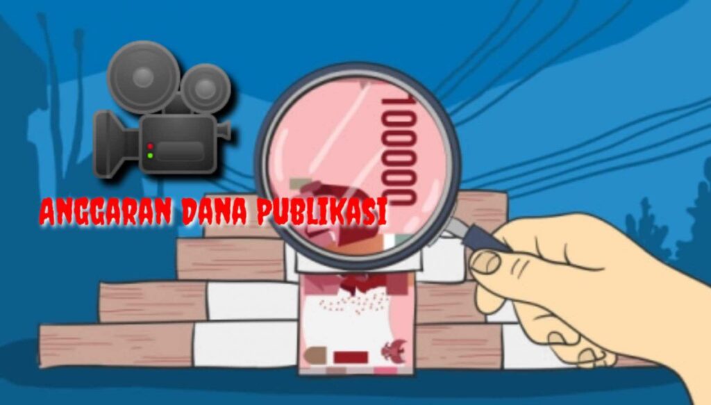 Flyer anggaran dana publikasi media. (ft gafarlingga)