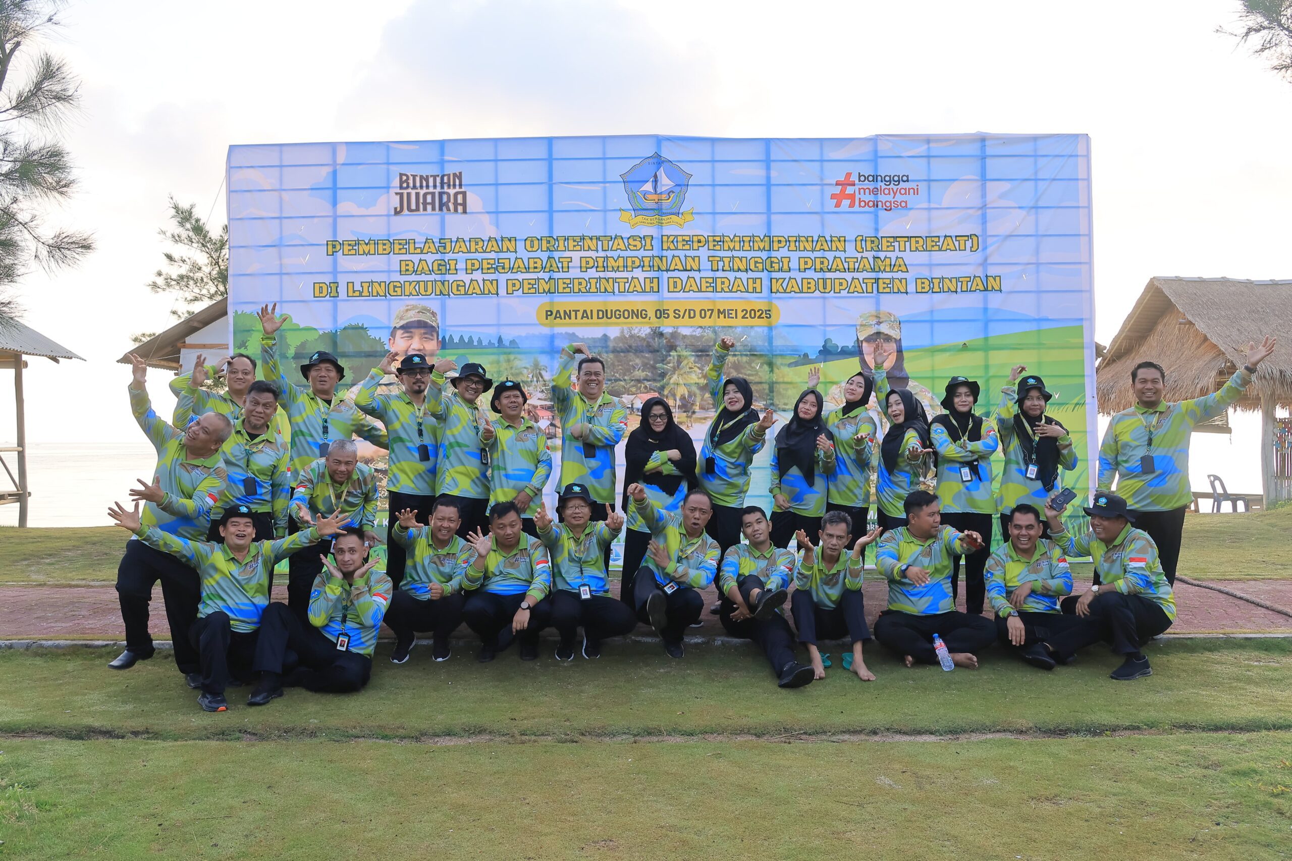 Pejabat Eselon II di Bintan usai melaksanakan retreat, kemarin. (ft mcbintan)