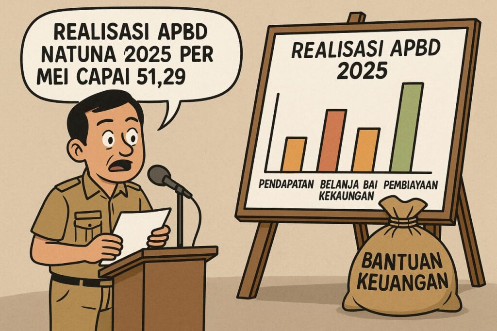 Ilustrasi realisasi APBD 2025. (ft rusdiandika)