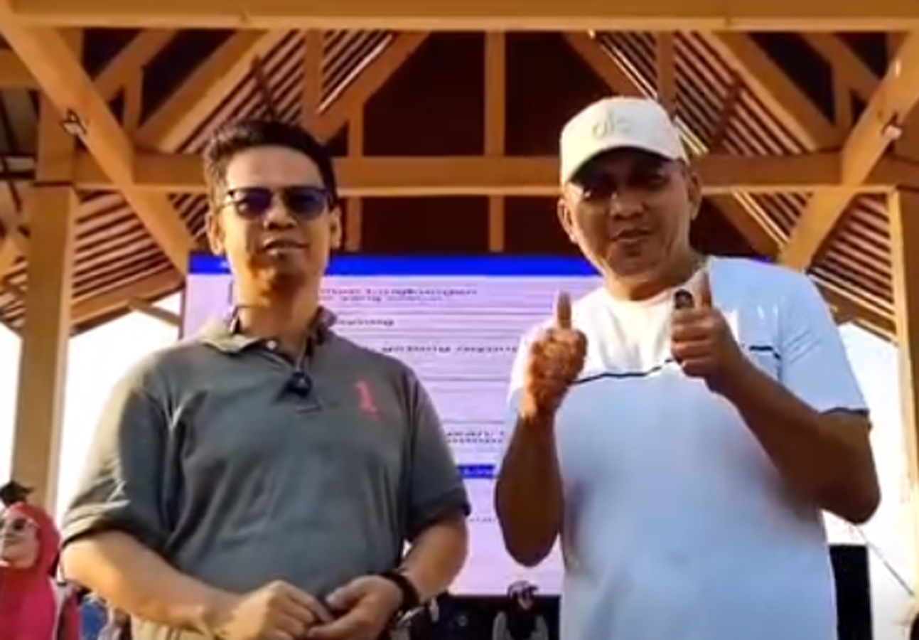 Bupati membuka resmi CFD perdana di Coastal Area, pagi tadi. (ft msaimi)