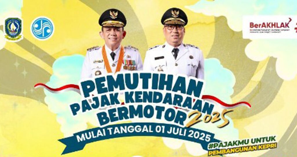 Flyer Pemutihan Pajak Kendaraan di Kepri. (ft dispendakepri)