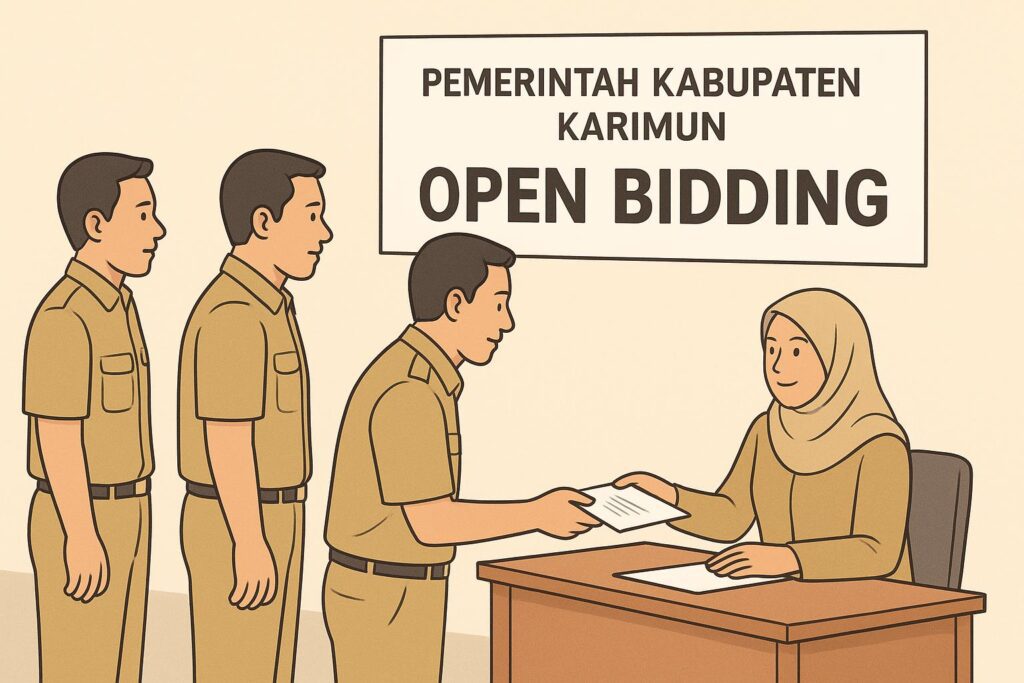 Ilustrasi open bidding. (ft ai)