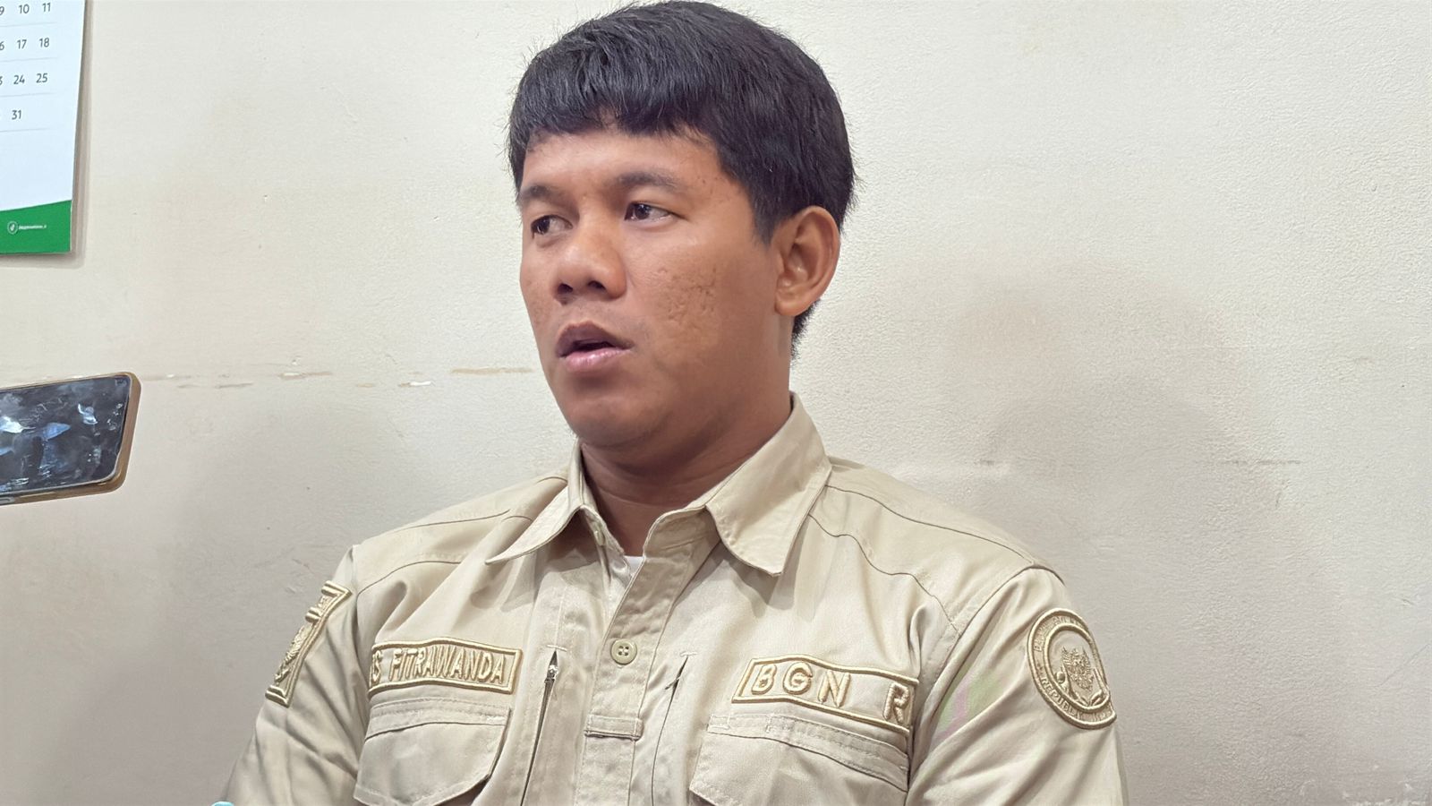 Koordinator Badan Gizi Nasional (BGN), Anas Fitrawanda. (ft ricky)