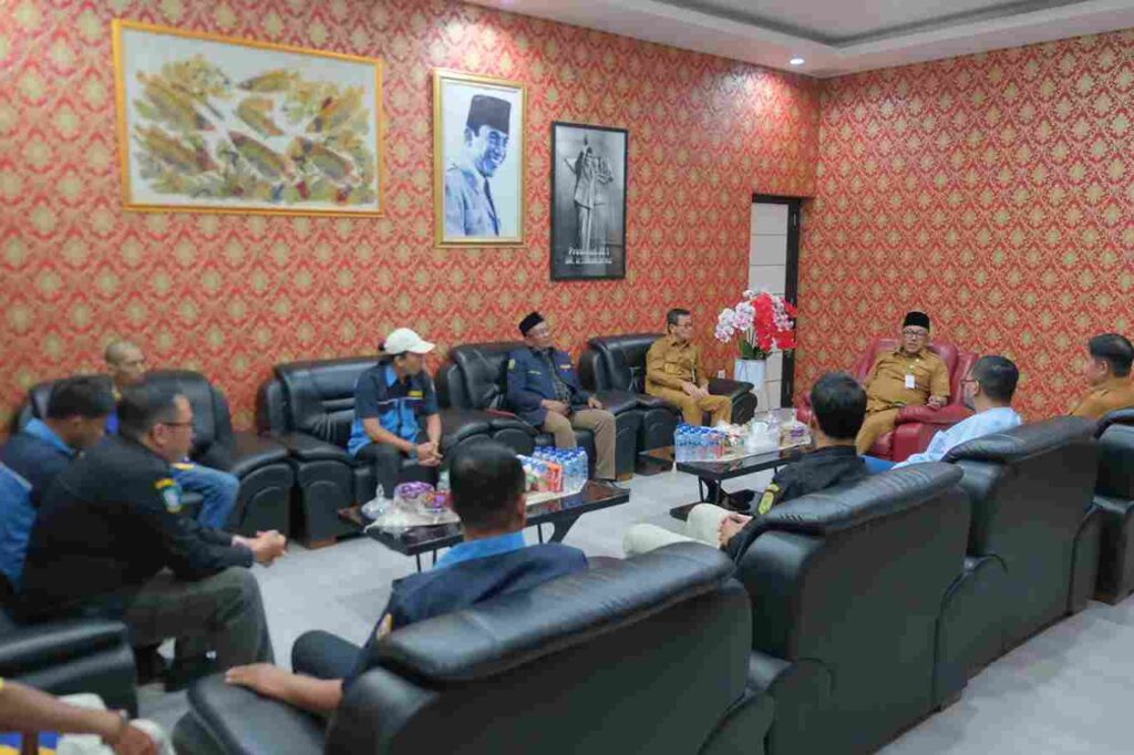 Pengurus Karang Taruna saat audiensi dengan Wako Lis Darmansyah, kemarin. (ft kominfotpi)