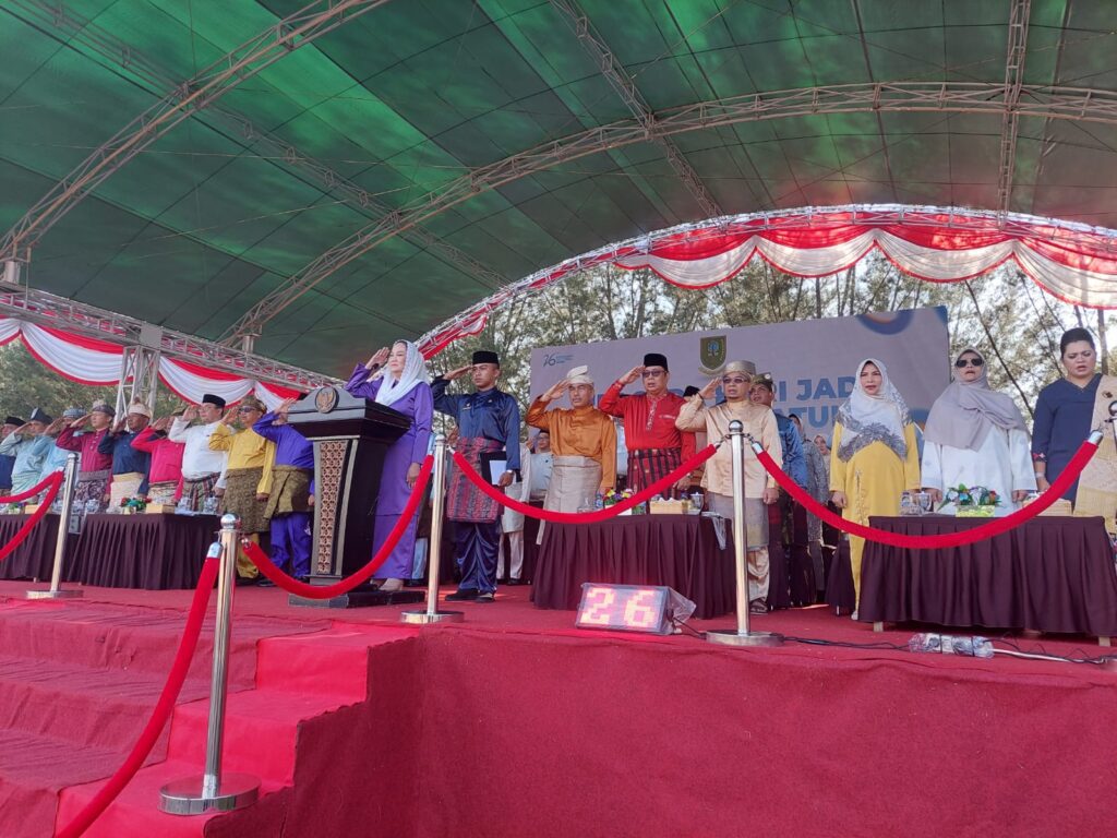 Suasana upacara Hari Jadi Natuna, pagi tadi. (ft rusdiandika)