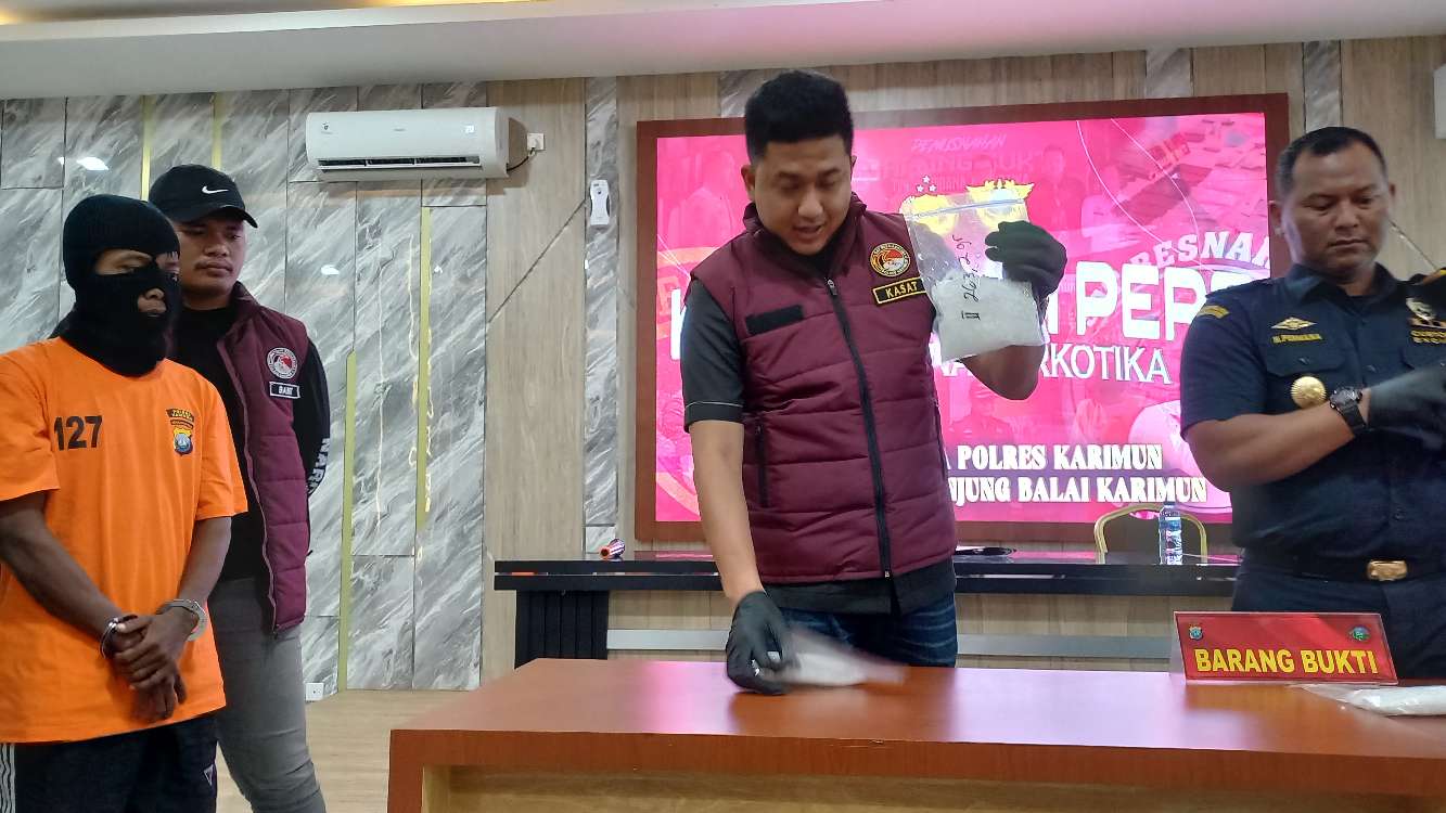 Sabu 1,02 Kg yang Dililit Korset di Perut Kurir Gagal Masuk ke Karimun