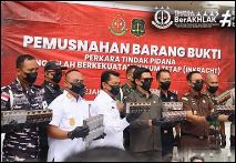 Kejari Karimun Musnahkan Barang Bukti dari 89 Perkara, Dominan Kasus Narkotika