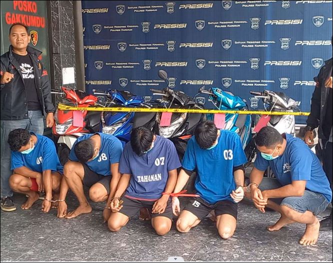 Aksi Komplotan Curanmor di Karimun Berakhir, Polisi Sita 8 Sepeda Motor, Ini Titik Lokasi Kejahatannya!