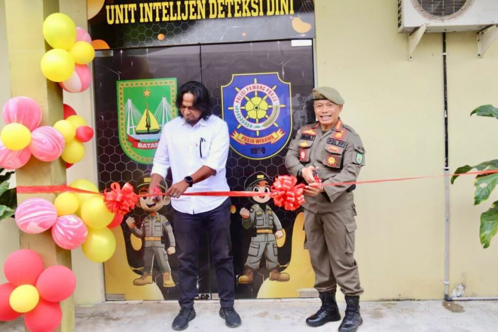 Satpol PP Kota Batam saat meluncurkan inovasi Intelijen Deteksi Dini (INTELDENI), pagi tadi. (ft satpolppbatam)