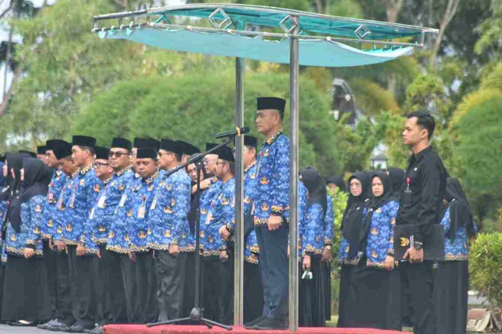 Suasana Upacara HUT KORPRI di Tanjungpinang, kemarin. (ft kominfotpi)
