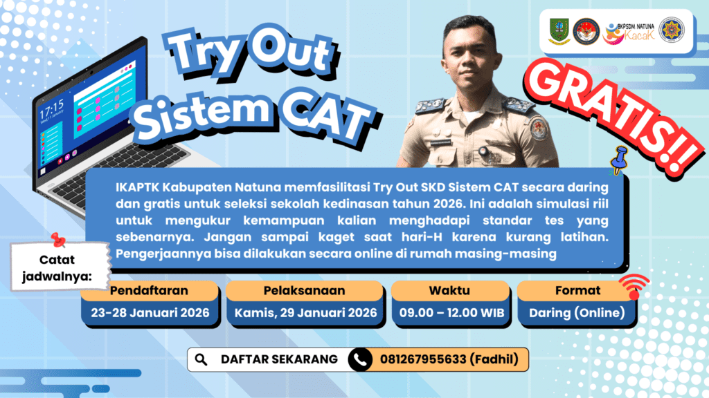 Flyer CAT Gratis. (ft kominfonatuna)