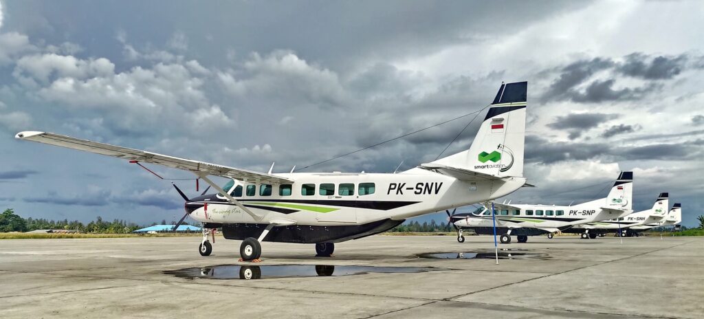 Maskapai milik PT Smart Cakrawala Aviation. (ft idlinked)