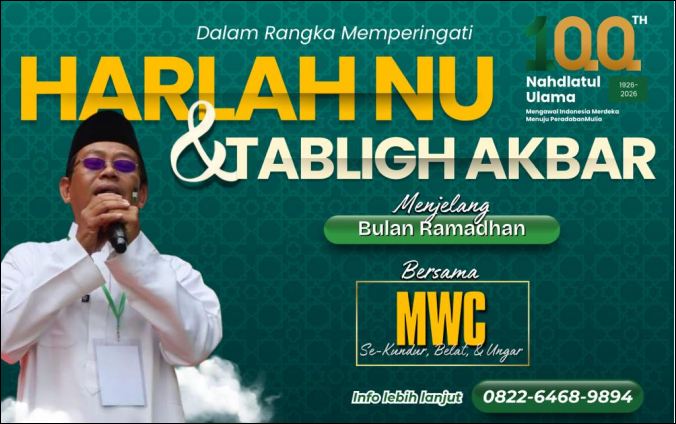 Flyer Harlah NU ke-100 di Kundur Utara. (ft ponpessalafiyah)