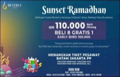Sunset Ramadan di Beverly Hotel Batam, Nikmatnya Berbuka, Indahnya Berbagi