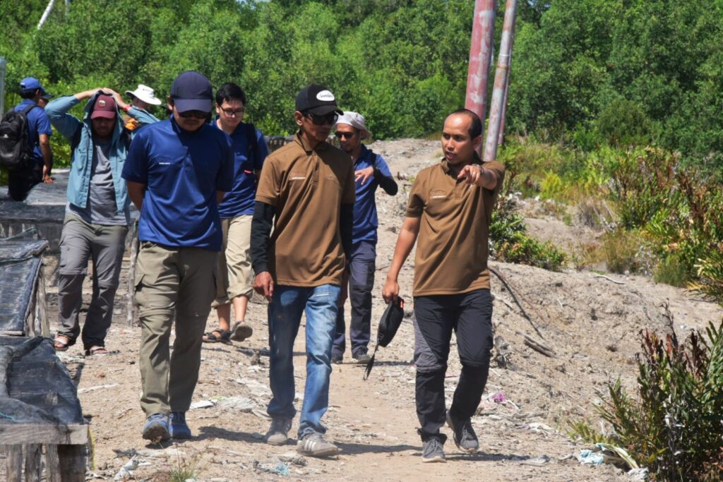 GMA Indonesia saat menggelar lokakarya Pertukaran Pembelajaran Perlindungan dan Rehabilitasi Mangrove dalam Mendukung Country Proposition Indonesia di Pulau Bengkalis, beberapa hari lalu. (ft kominfobengkalis)