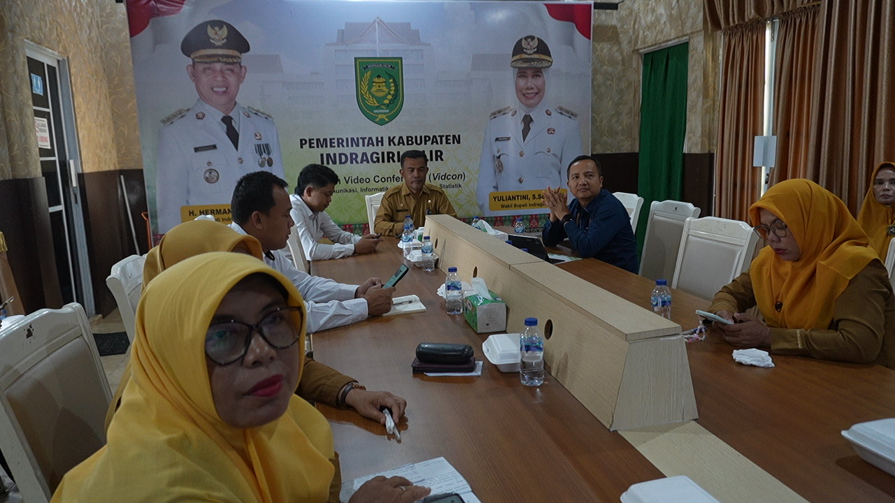 Bupati Inhil Ikuti Rakor Pengendalian Inflasi bersama Kemendagri